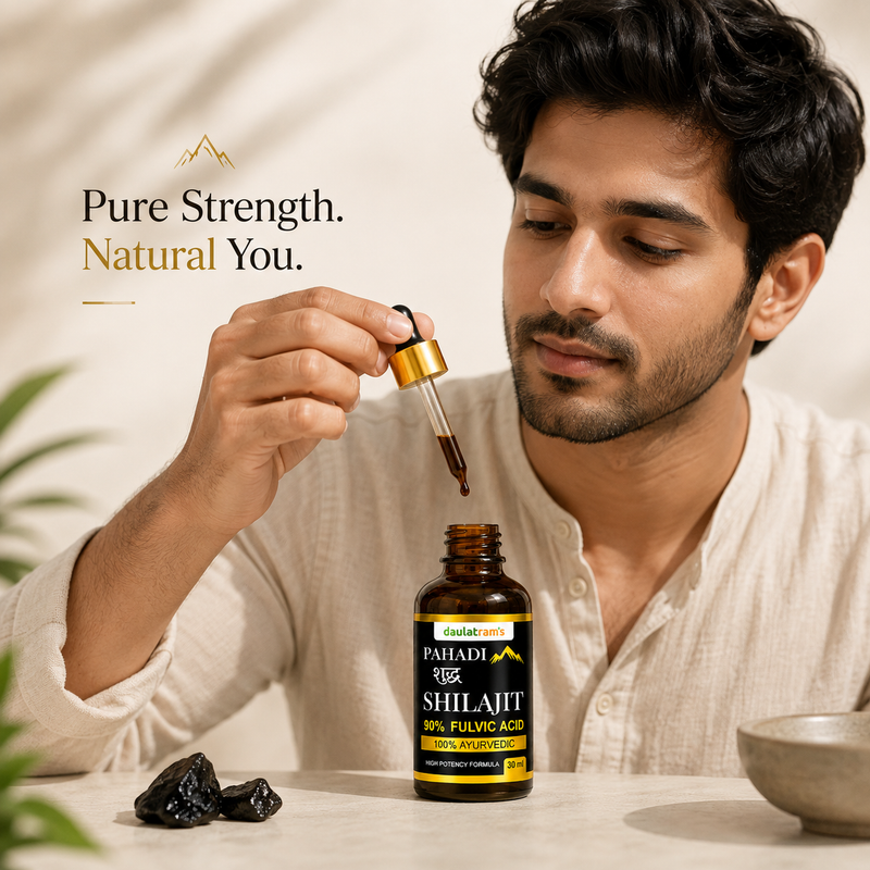 Daulatram's Shilajit sourced from the Himalayas