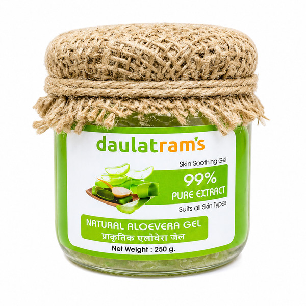 Daulatram's Natural Aloe Vera Gel — 99% Pure for Face, Hair and Body