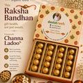 Daulatram's Homemade Chana Ladoo gift box for Raksha Bandhan