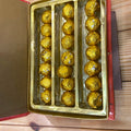 Chana Ladoo box open showing 21 pieces