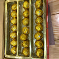 Chana Ladoo gold foil wrapped ladoos in gift box