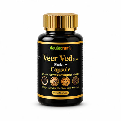 Daulatram's Veer Ved Max Shakti+ 30 Capsules bottle
