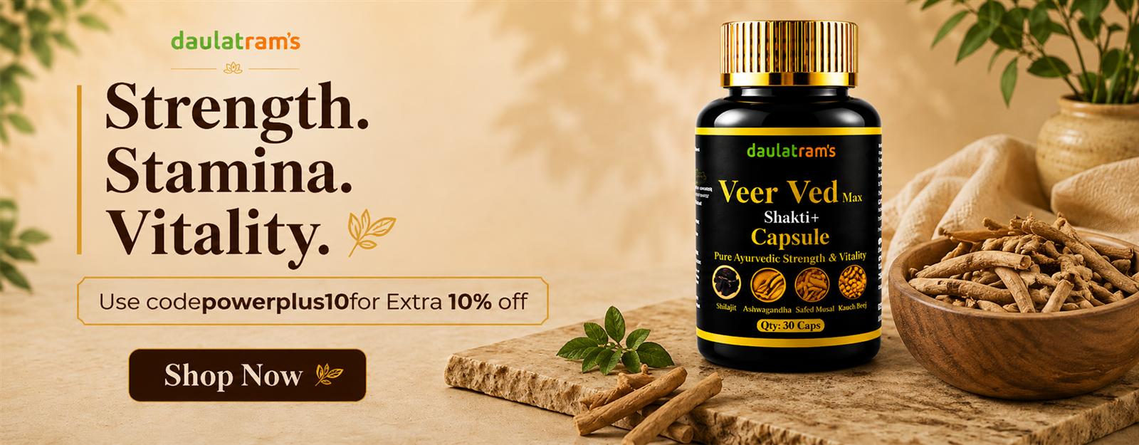 Daulatram's Ayurvedic Wellness Banner 3