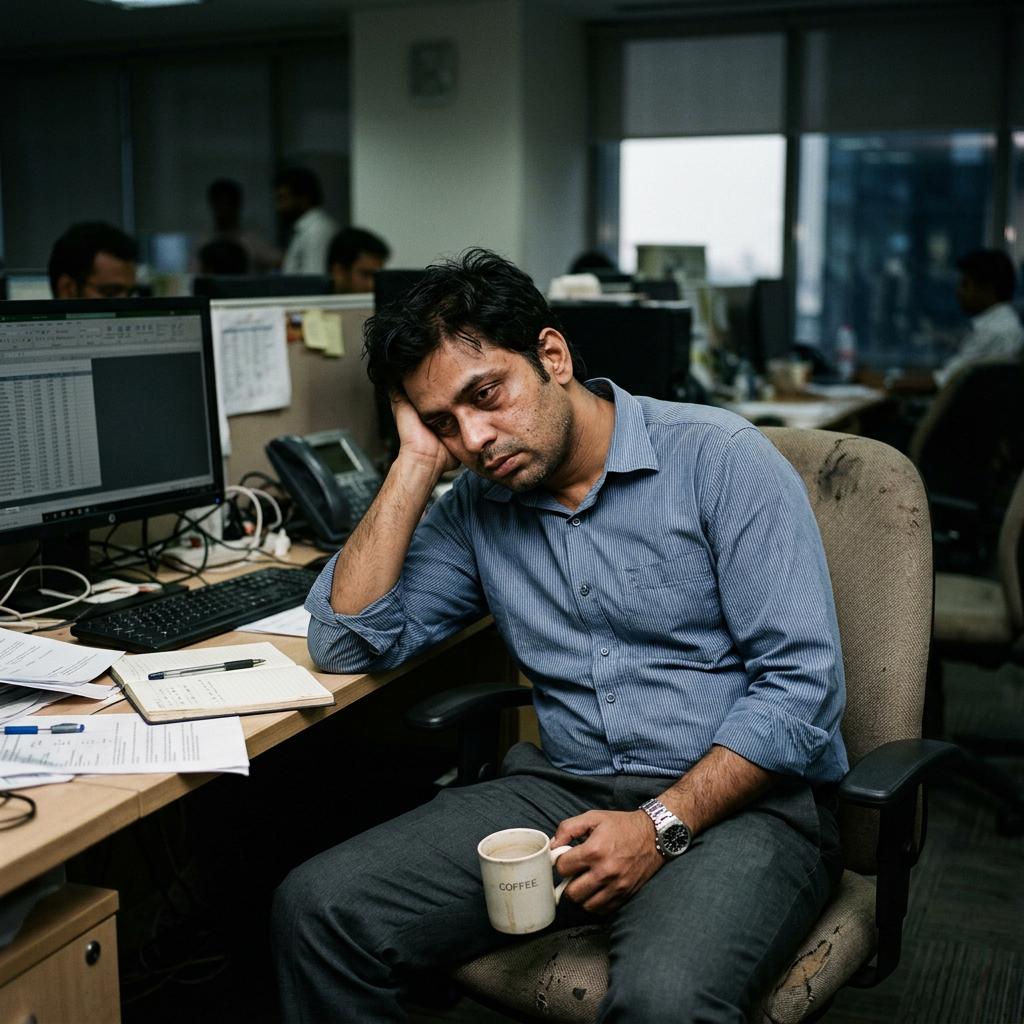 Tired by 4pm.