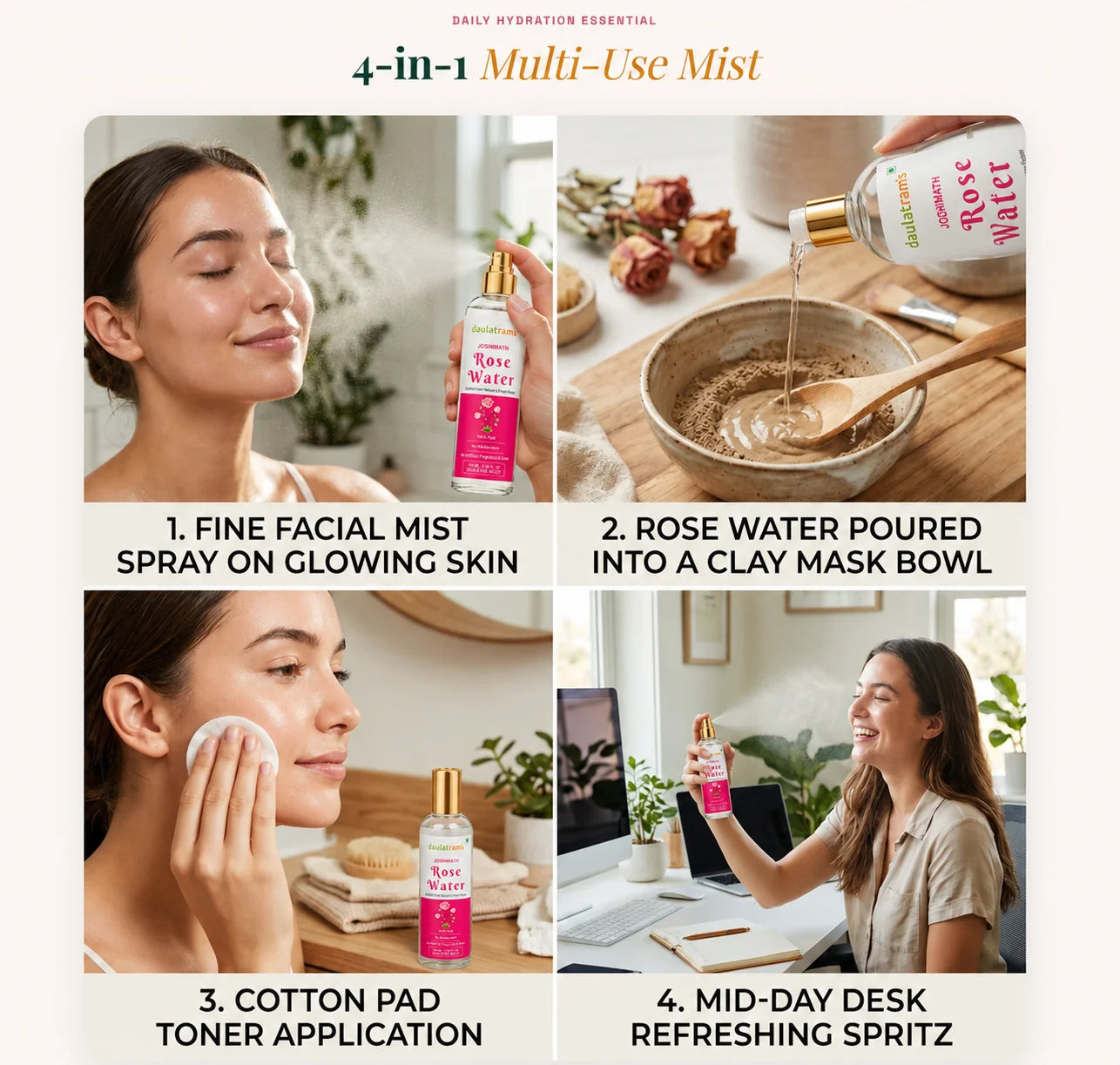 Daily Hydration Essential — 4-in-1 Multi-Use Mist